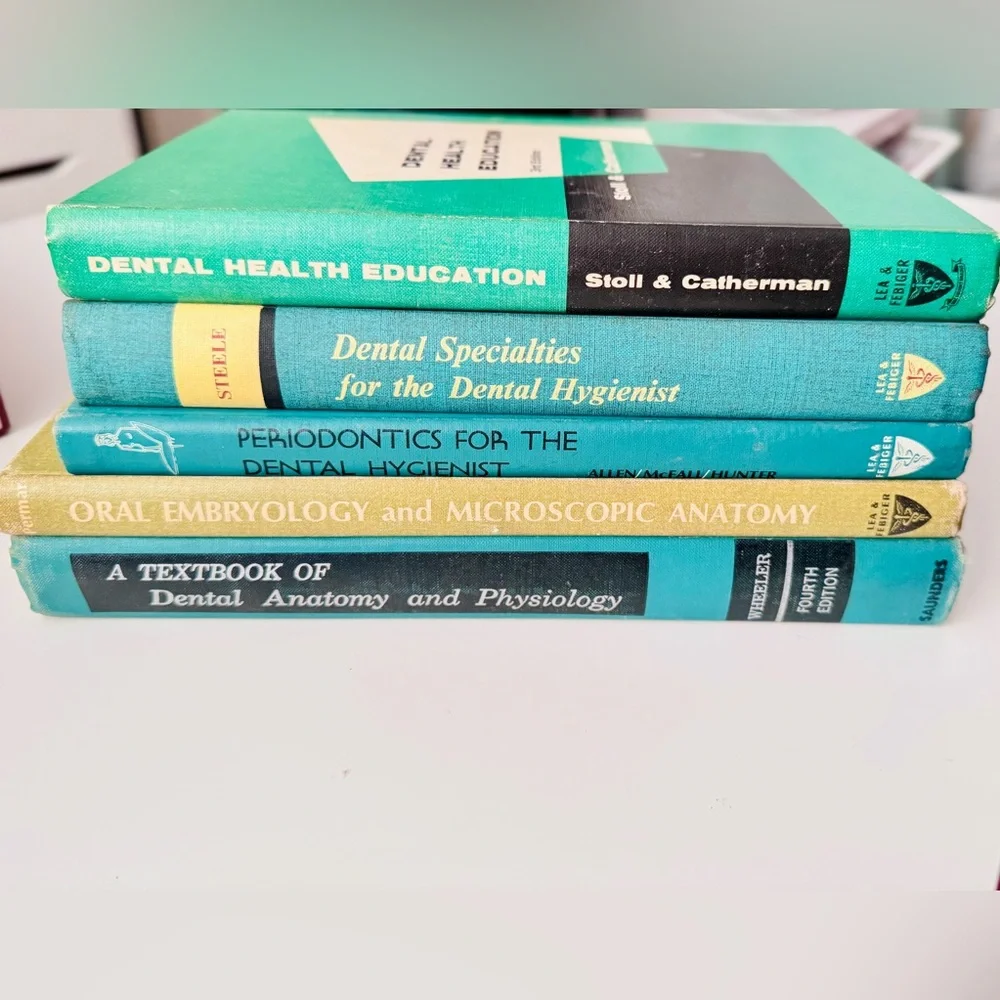 VINTAGE 1969 Dental Specialties for the Dental Hygienist Hardcover Teal Book